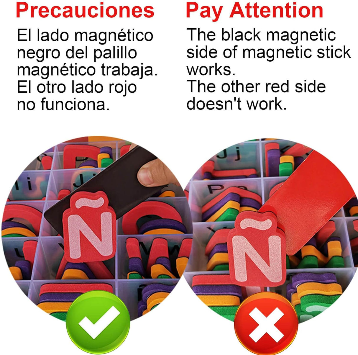 Letras y Números Magnéticos para Niños, Educativos, ES1