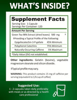 Extracto de Té Verde Potente con EGCG, Energía y Defensa Natural