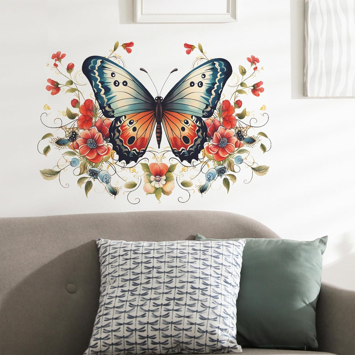 Vinilos decorativos mariposas TUOKING, removibles, modelo fun-e34