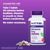 Tabletas de Melatonina 5 mg Natrol, Sabor Fresa, 200 tabletas