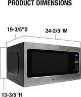 Horno Microondas BRAMA 1200W, 10 Niveles, 2.2 Cu.Ft.
