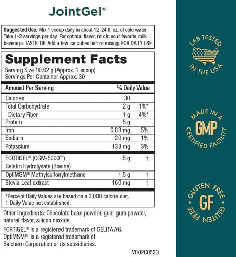 Purity Products JointGel Fórmula - Colágeno + MSM - 30 Serc.