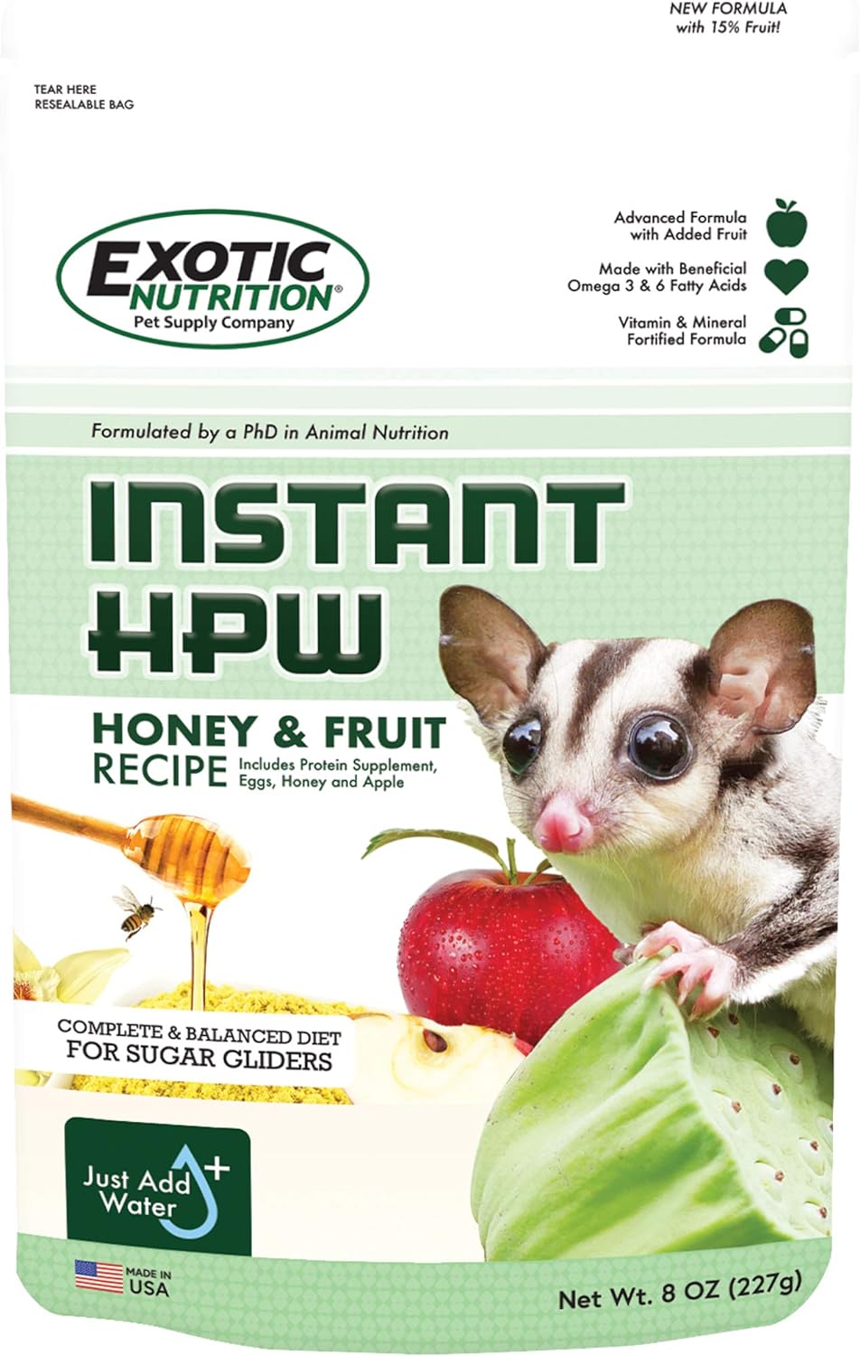 Alimento Natural para Sugar Glider - Rico en Vitaminas y Proteínas