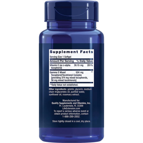 Suplementos Gamma E - Tocoferoles y tocotrienoles mixtos