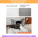 Cueva para Gatos, Marca Desconocida, con Alfombrilla Suave, Modelo 1