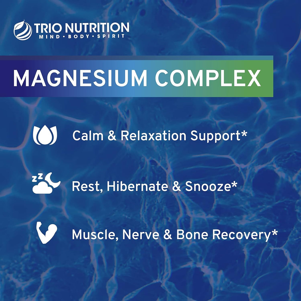 Trio Nutrition Magnesio Complejo 90 Días Calm Relajación