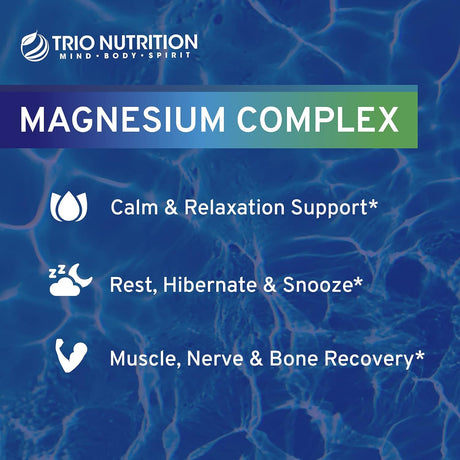 Trio Nutrition Magnesio Complejo 90 Días Calm Relajación
