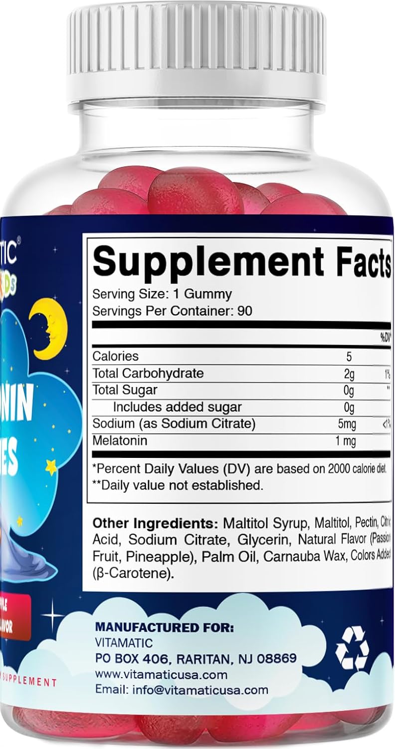 Vitamatic sin azúcar para niños, 1 mg, 90 gomitas, 60 gomita