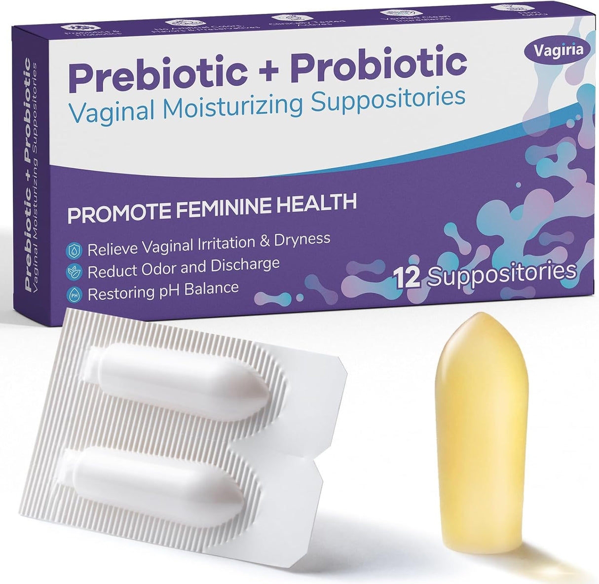 Supositorios probióticos vaginales prebióticos infundidos