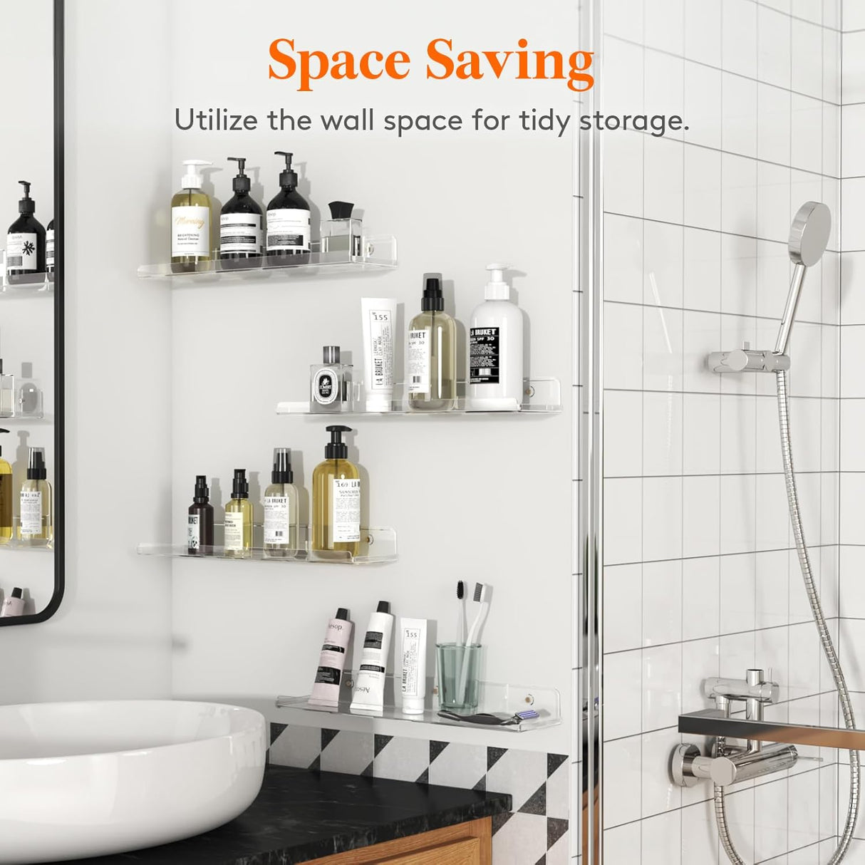 Estantes flotantes Lifewit, 6 pack 15 acrílico para decoración