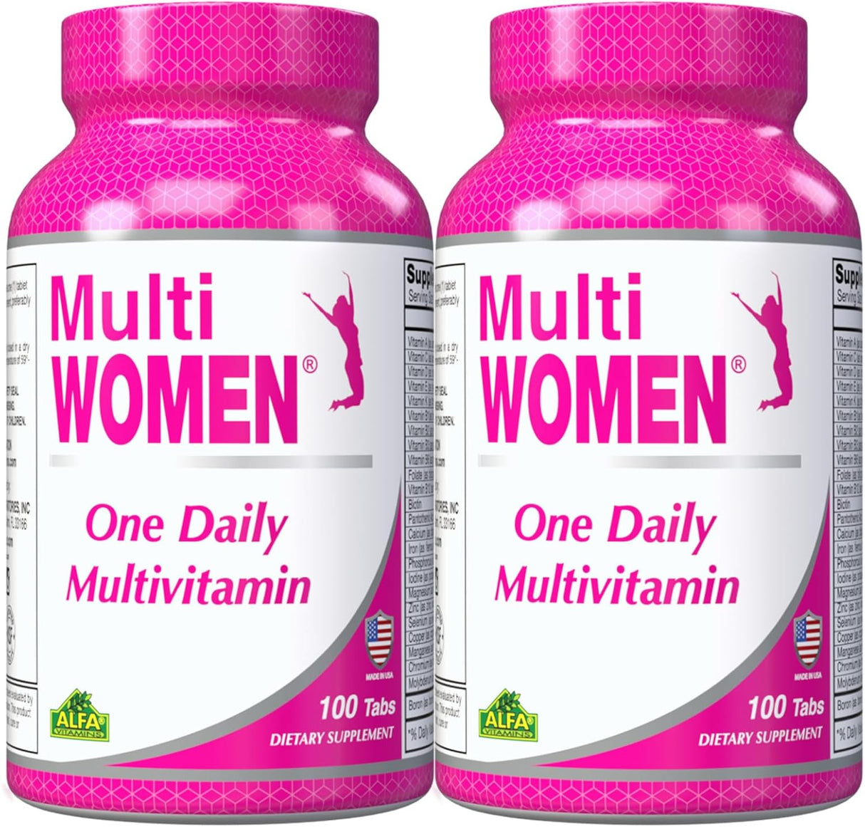 Suplemento Multivitamínico ALFA VITAMINS - 100 Tabletas (2 Pack)