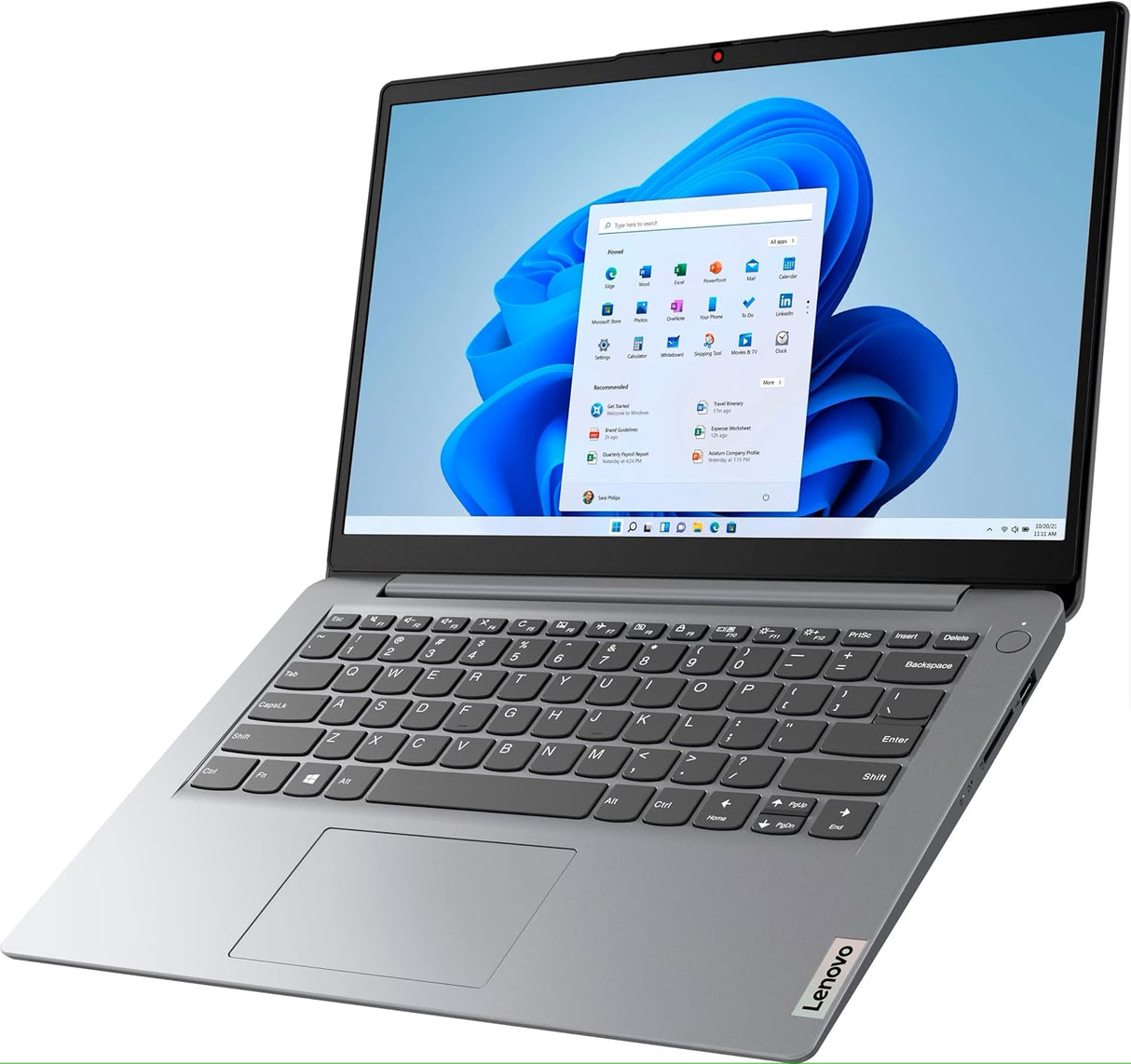 Laptop con luz fina pantalla HD 4 GB de RAM 64 GB eMMC WiFi