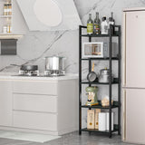 Estantería Furologee 5 Niveles con Cajón, Rack de Cocina