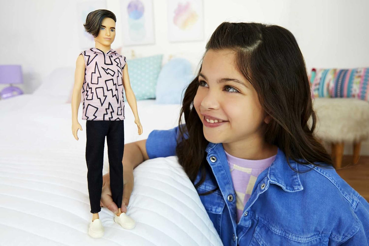 Muñeca Barbie Ken Fashionistas #193, Slender, Pelo Rizado