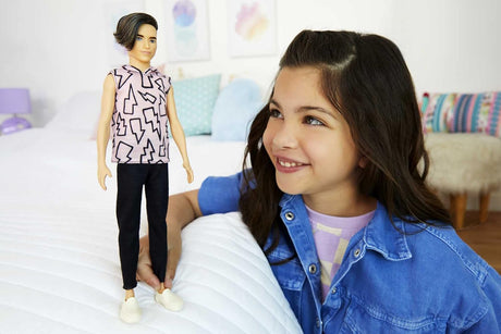 Muñeca Barbie Ken Fashionistas #193, Slender, Pelo Rizado