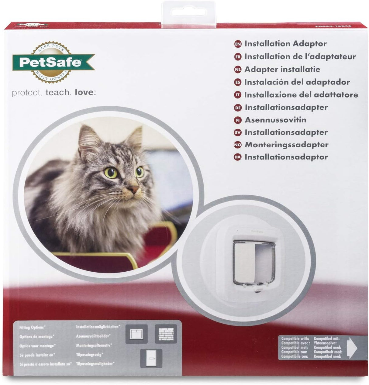 Adaptador de instalación de puerta de gato de microchip
