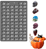 Moldes de Silicona para Caramelos Halloween, 70 Cavidades, 1 PCS