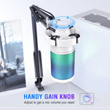 Micrófono USB para Streaming FIFINE, Condensador, A6T