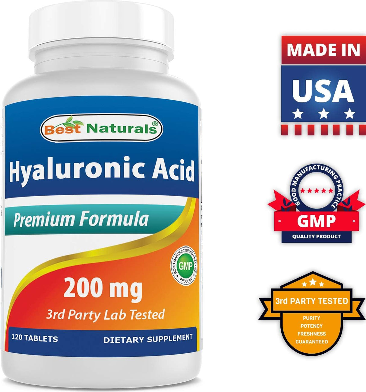 Best Naturals Ácido hialurónico 200 mg 120 comprimidos