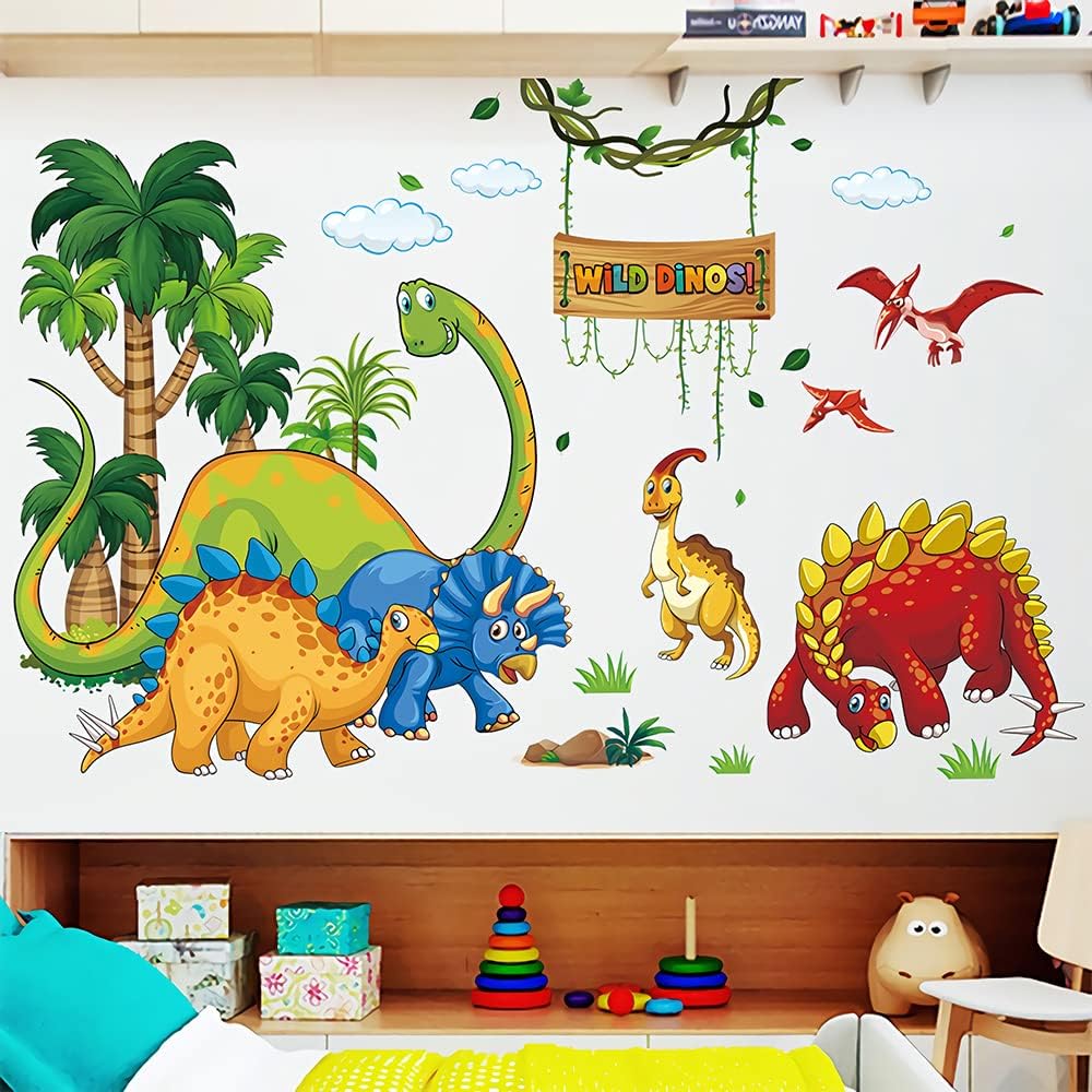 Stickers de Dinosaurios Supzone para Habitaciones Infantiles