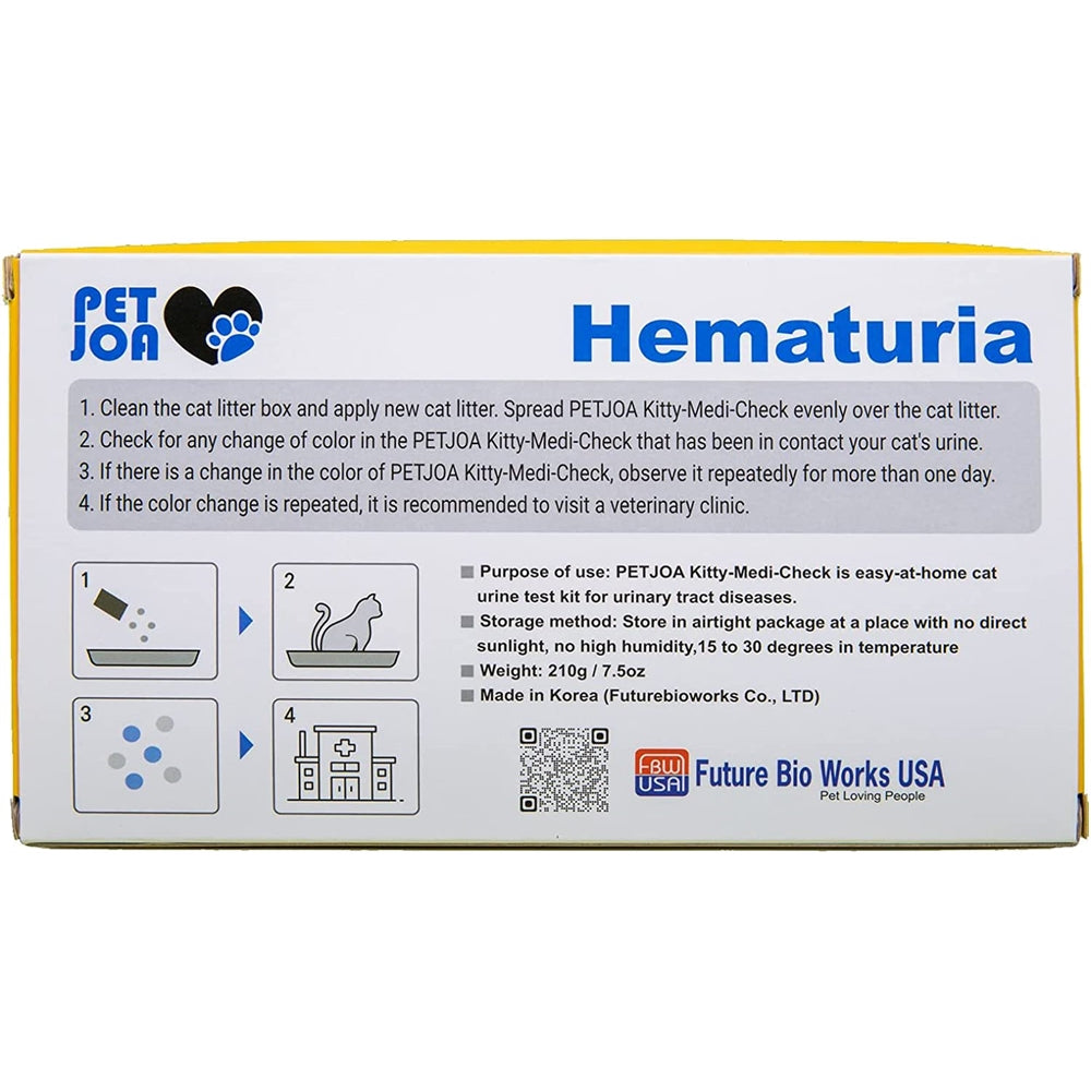 Salud de orinaria de gato, Hematuria 100% biodegradable.