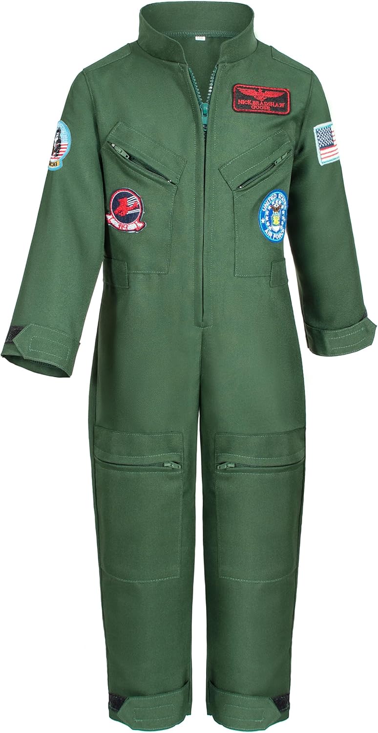 Disfraz Piloto de Combate Kids - Traje Aviador con Accesorios