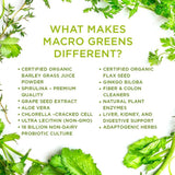 MacroLife Naturals Macro Greens: Superalimento 10oz (30 Serv.)