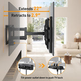 Soporte de TV Perlegear 42-90 con Power Strip, PGLF11