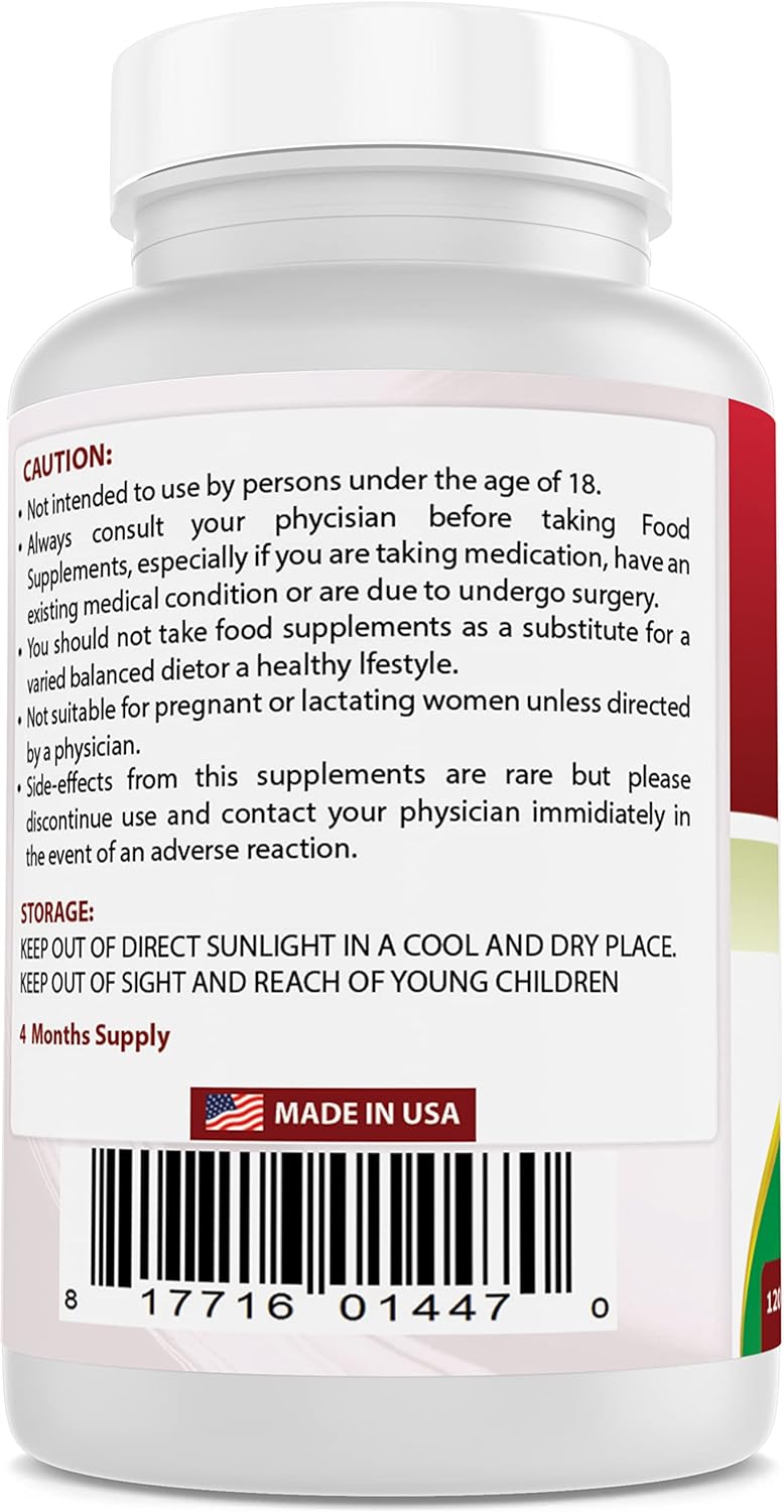 Suplemento 5-HTP 200 mg Best Naturals, 120 Cápsulas Veganas