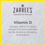 Gotas de Vitamina D para Bebés Zarbee's, 400IU, 0.47 Fl Oz