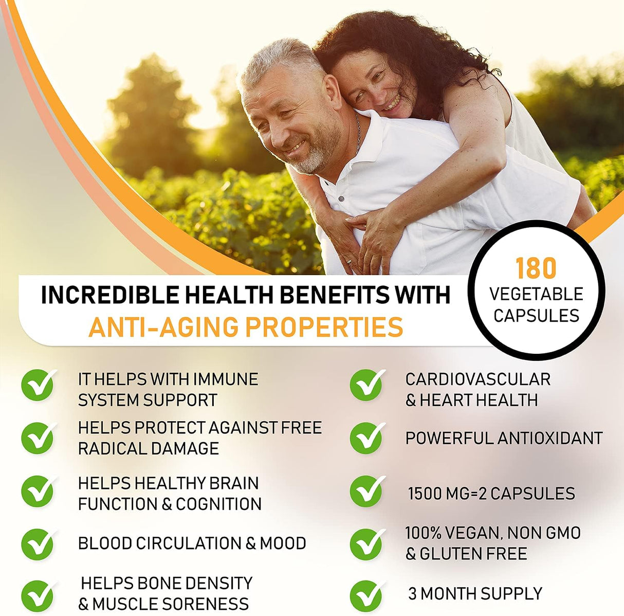 Suplementos Vitamina C liposomal con cápsulas de zinc 180 un