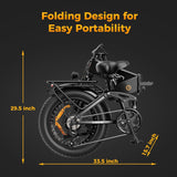 Bicicleta eléctrica Jasion X-Hunter 1400W, 30MPH, 7 velocidades