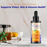 Vitamatic Vitamin A Líquido Sin Azúcar 10,000 IU 2 oz