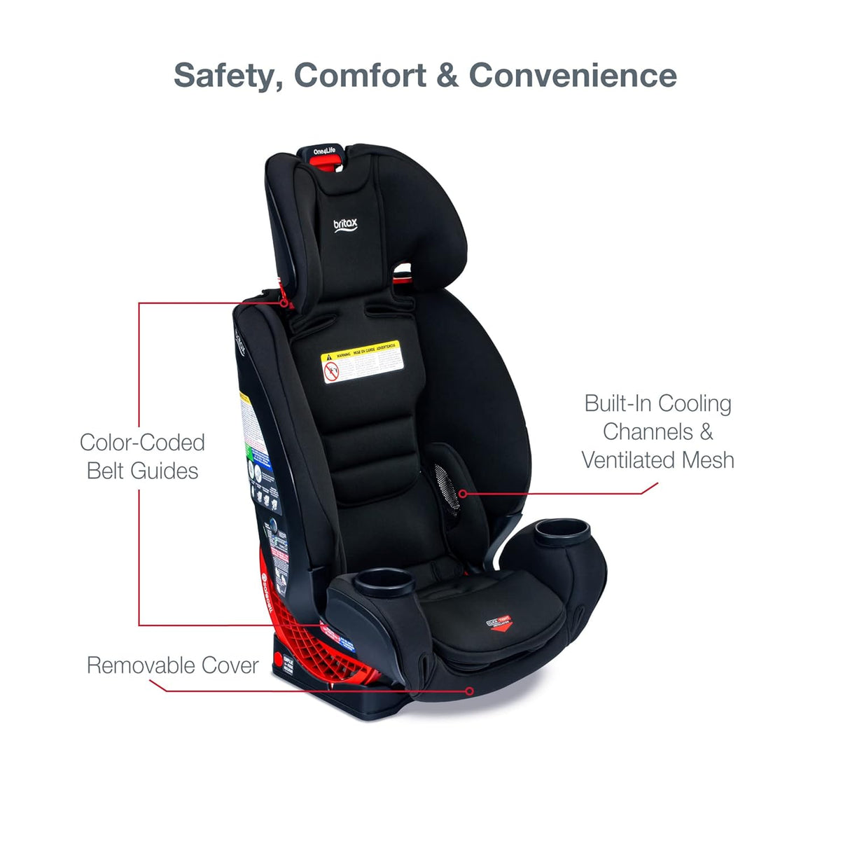 Asiento de coche todo en uno color negro Eclipse