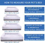 Cama ortopédica para perros grandes, con laterales, 36 x 23