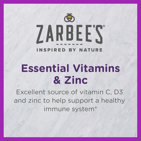 Zarbee's Apoyo Inmunológico Niños, Vitaminas C, D y Zinc, 28 Tabletas