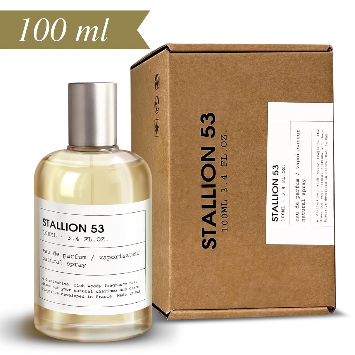 Set de Regalo Eau de Parfum Unisex Stallion 53 - Incluye Vela y Atomizador