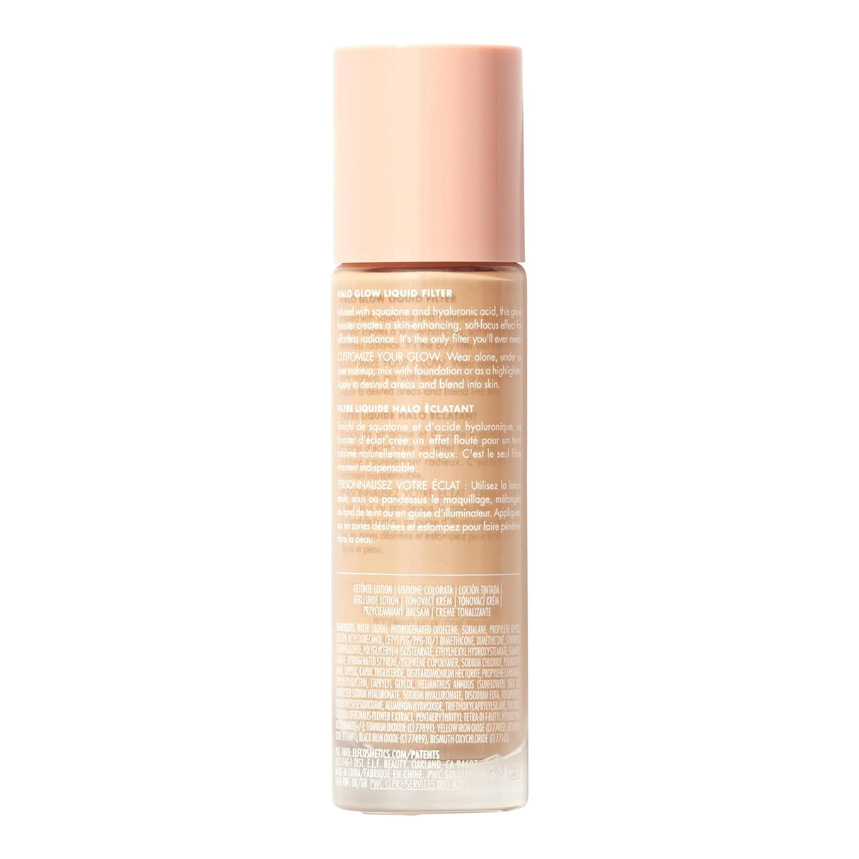 Filtro Líquido Halo Glow, Potenciador de Tez con Ácido Hialurónico