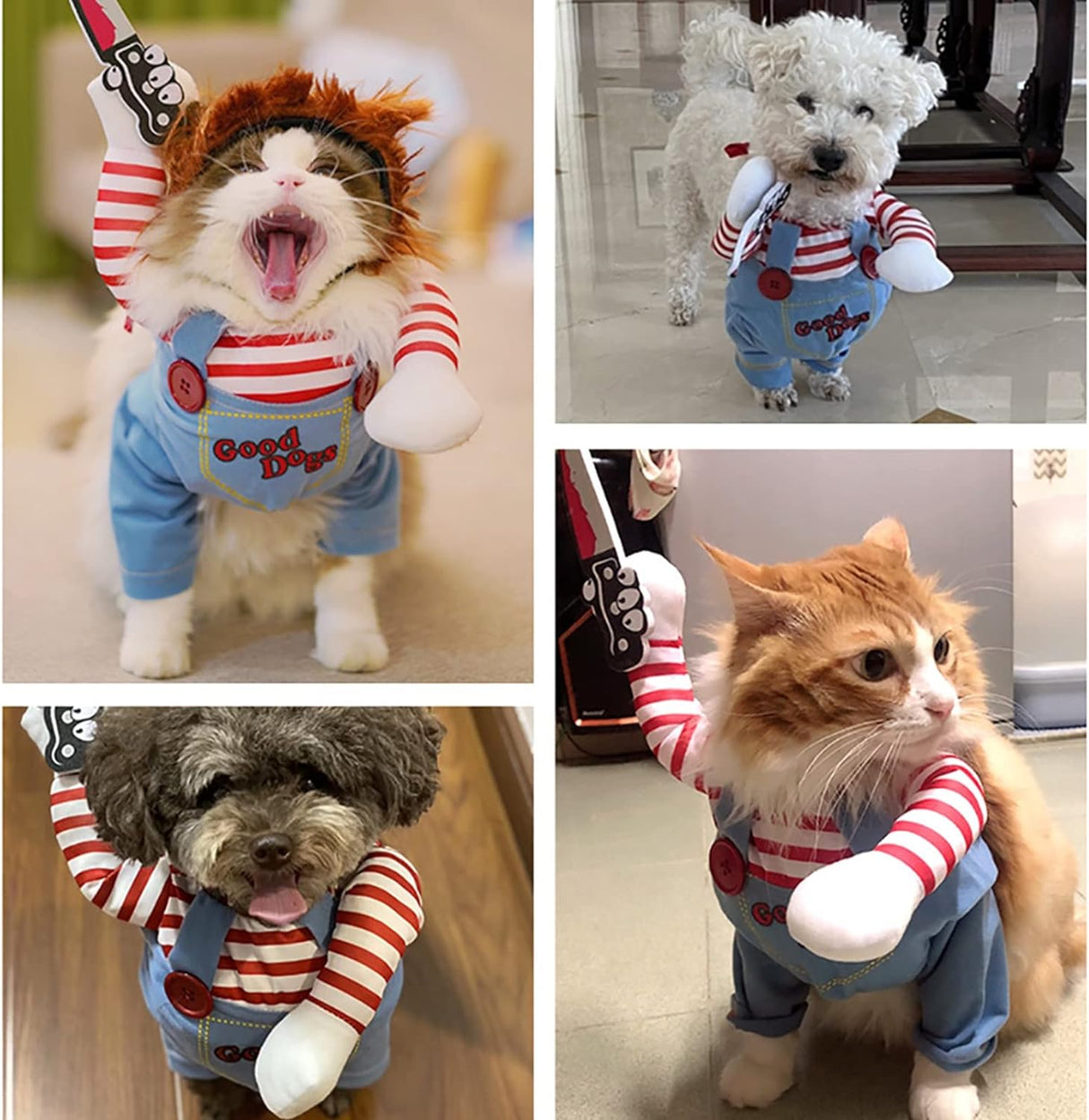 Disfraz de mascota mortal para perro, lindo perro, cosplay, Halloween, Navidad, divertido disfraz de perro, disfraz de fiesta para perros pequeños, medianos y grandes
