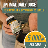Vitamina D3 orgánica 5,000 UI con complejo prebiótico y superalimentos