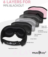 Máscara de Sueño MUSICOZY con Auriculares Bluetooth HD 3D