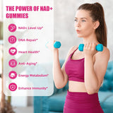 Suplemento de Gomas NAD+ 1000MG - Energía y Antienvejecimiento