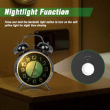 Reloj Despertador Super Ruidoso para Dormilones, 4 Pulgadas