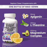 Complejo de glicinato de magnesio 1000 mg con L-teanina