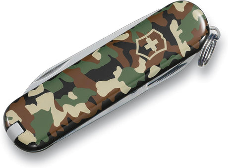 Navaja de bolsillo clásica SD de 7 funciones, camuflajeado