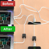 Soporte Magnético para Cables, Organizador, Ajustable, 6 Pack