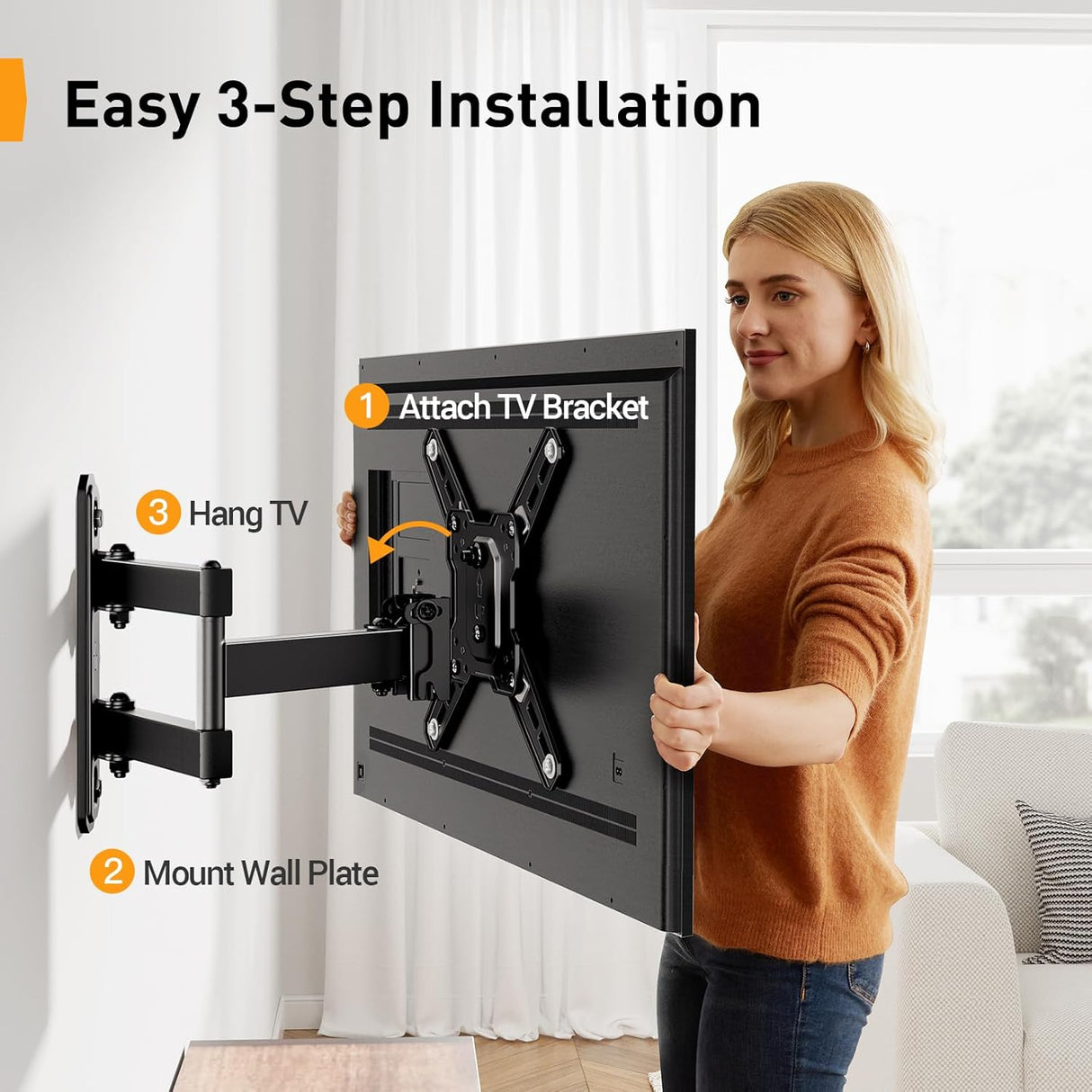 Soporte de TV Perlegear 13-42, Articulado, PGSF6