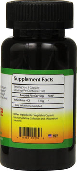 Suplementos Biotech yohimbine HCl dietético 120 unidades