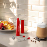 Espumador de leche recargable con estuche, modelo Froth N Go