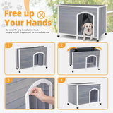 Casa para perros para exteriores no requiere herramientas